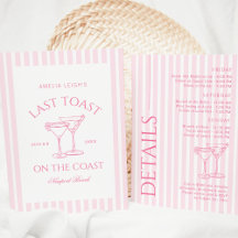 Letzten Toast am Wochenende des rosa Bachs