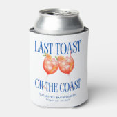 Letzten Toast an der Küste Aperol Spritz Bachelore Dosenkühler (Kanne Vorderseite)