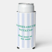 Letzten Toast an der Küste (Bachelorette) Coozie Selters Dosenkühler (Seltzer Vorderseite)