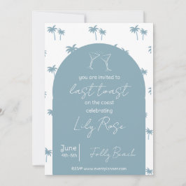 Letzten Toast an der Küste Bachelorette Einladung