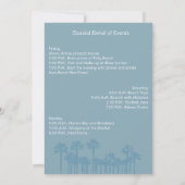 Letzten Toast an der Küste Bachelorette Einladung (Rückseite)