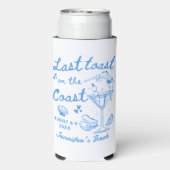 Letzten Toast an der Küste Bachelorette Seltz Selters Dosenkühler (Seltzer Rückseite)