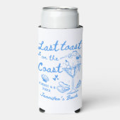 Letzten Toast an der Küste Bachelorette Seltz Selters Dosenkühler (Seltzer Vorderseite)