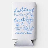 Letzten Toast an der Küste Bachelorette Seltz Selters Dosenkühler (Rückseite)