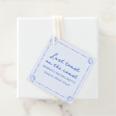 Letzten Toast an der Küste - Blaue Muschel Bachelo Geschenkanhänger (Beispiel)