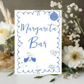 Letzten Toast an der Küste Margarita Bar bachelore Sockelschild