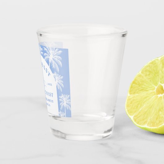 Letzten Toast an der Küste Strand Bachelorette Schnapsglas (Rechts)