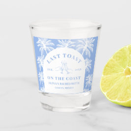 Letzten Toast an der Küste Strand Bachelorette Schnapsglas