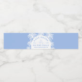 Letzten Toast an der Küste Strand Bachelorette Wasserflaschenetikett (Einzelnes Label)