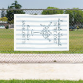 Letzten Toast an der Küste Whimsical Bachelorette Banner (Insitu)