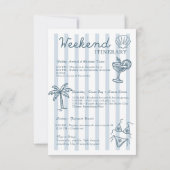 Letzten Toast an der Küste Whimsical Bachelorette Einladung (Rückseite)