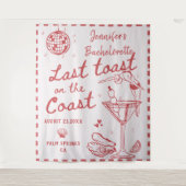 Letzten Toast an der roten Küste Bachelorette Wandteppich (Vorderseite)