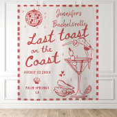 Letzten Toast an der roten Küste Bachelorette Wandteppich