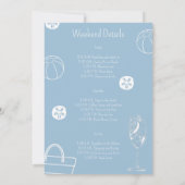 Letzten Toast auf dem Bachelloretteoes-Hower, Einladung (Rückseite)