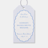 Letzten Toast auf dem Blue Junggeselinnen-Abschied Geschenkanhänger (Vorderseite)