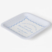 Letzten Toast auf dem Blue Junggeselinnen-Abschied Pappteller (Gewinkelt)