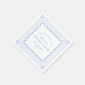 Letzten Toast auf dem Blue Junggeselinnen-Abschied Serviette (Ecke)