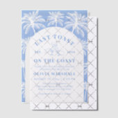 Letzten Toast auf dem Foto Coast Beach Brautparty Pergament Einladungen (Versetzt (Einladung))
