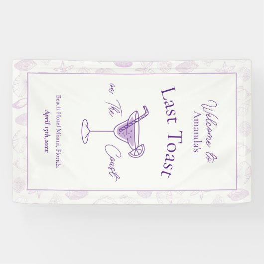 Letzten Toast auf dem Junggeselinnen-Abschied der  Banner (Horizontal)