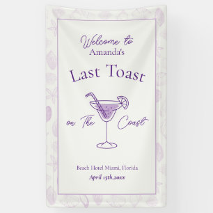 Letzten Toast auf dem Junggeselinnen-Abschied der Banner