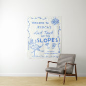 Letzten Toast auf den Pisten Bachelorette Wochenen Wandteppich (Beispiel)