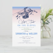 Letzten Toast auf den Pisten Ski Joint Bach Weeken Einladung (Stehend Vorderseite)