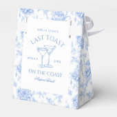 Letzten Toast auf der Flora-Küste Bachelorette Geschenkschachtel (Rückseite)