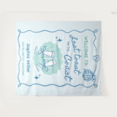 Letzten Toast auf der Kulisse des Küstenbacheloret Wandteppich (Vorderseite (Horizontal))