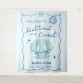 Letzten Toast auf der Kulisse des Küstenbacheloret Wandteppich (Vorderseite)