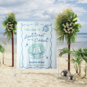 Letzten Toast auf der Kulisse des Küstenbacheloret Wandteppich