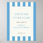 Letzten Toast auf der Küste Bachelorette Begrüßung Poster (Vorne)
