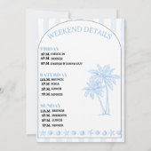 Letzten Toast auf der Küste Bachelorette Einladung (Rückseite)