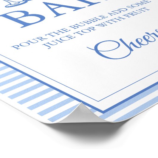 Letzten Toast auf der Küste Mimosa Bar Table Zeich Poster (Ecke)