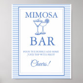 Letzten Toast auf der Küste Mimosa Bar Table Zeich Poster (Vorne)
