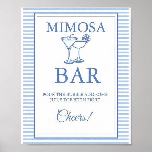 Letzten Toast auf der Küste Mimosa Bar Table Zeich Poster (Vorne)
