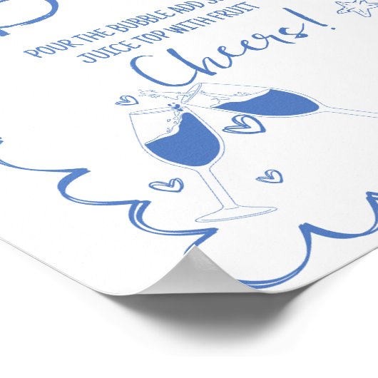 Letzten Toast auf der Küste Mimosa Bar Table Zeich Poster (Ecke)