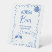 Letzten Toast auf der Küste Mimosa Bar Table Zeich Sockelschild (Vorderseite)