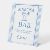 Letzten Toast auf der Küste Mimosa Bar Table Zeich Sockelschild (Vorderseite)