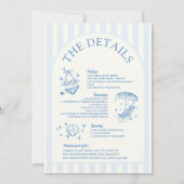 Letzten Toast auf der Küstenstraße Einladung (Rückseite)