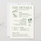 Letzten Toast auf der Küstenstraße Einladung (Rückseite)