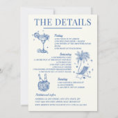 Letzten Toast auf der Küstenstraße Einladung (Rückseite)