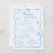 Letzten Toast auf der Küstenstraße Einladung (Rückseite)