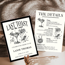 Letzten Toast auf der Küstenstraße Einladung