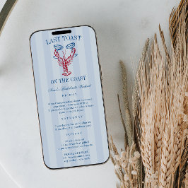 Letzten Toast auf der Küstenstraße Einladung