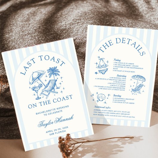 Letzten Toast auf der Küstenstraße Einladung