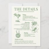 Letzten Toast auf der Küstenstraße Einladung (Rückseite)