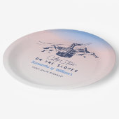 Letzten Toast auf der Piste Ski Bachelorette Viele Pappteller (Schrägansicht)