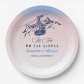 Letzten Toast auf der Piste Ski Bachelorette Viele Pappteller (Vorderseite)