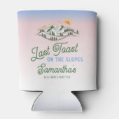 Letzten Toast auf der Piste Skifahren Winter BACH  Dosenkühler (Rückseite)