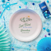 Letzten Toast auf der Piste Skifahren Winter BACH  Pappteller (Party)